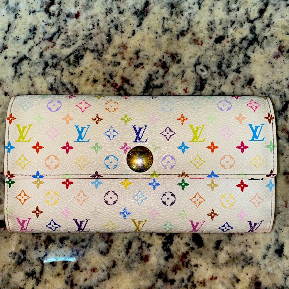 ❤️SOLD❤️Louis Vuitton Sarah Wallet multicolor